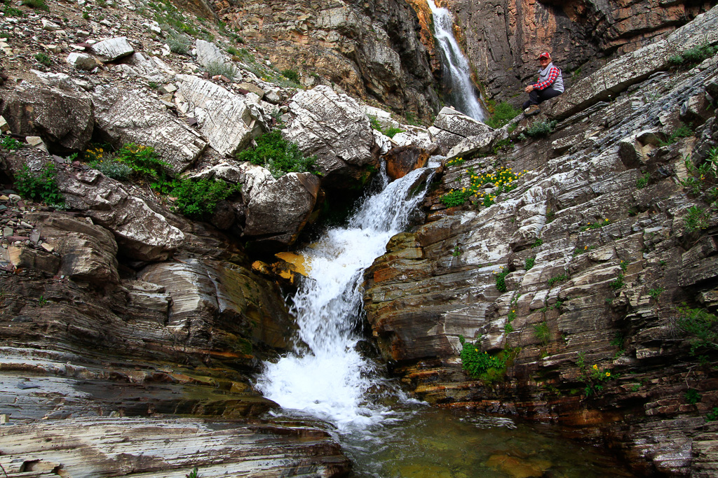 Sook by the falls - Apikuni Falls Trail