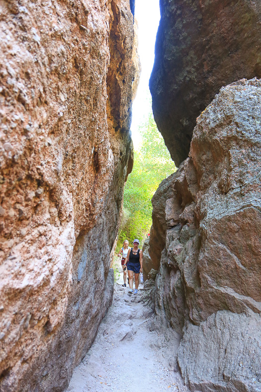 Sookie in the slot - Moses Spring Trail to Bear Gulch Caves to Rim Trail