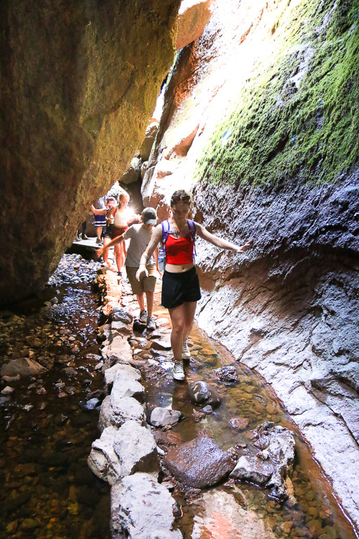 Hiking over Bear Creek - Moses Spring Trail to Bear Gulch Caves to Rim Trail