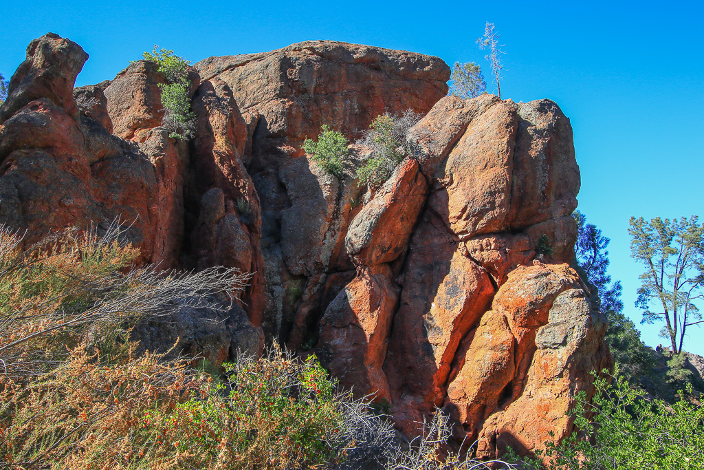 Rock outcrop - Moses Spring Trail to Bear Gulch Caves to Rim Trail