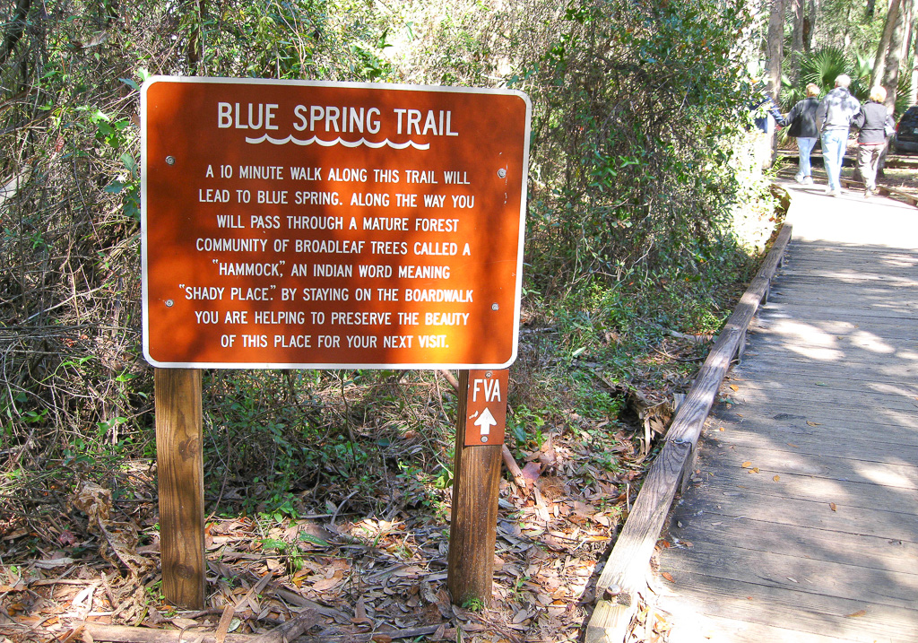 Trailhead - Blue Spring Trail
