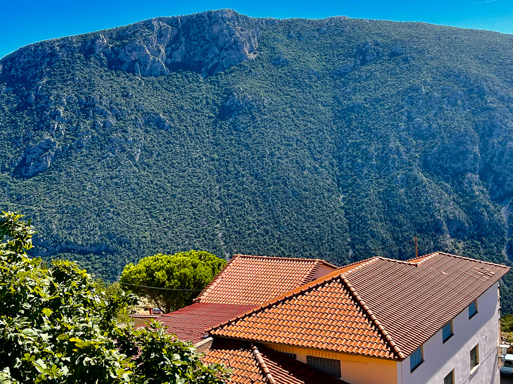 Post hike dinner with a view at To Patrika Mas Taverna - Delphi