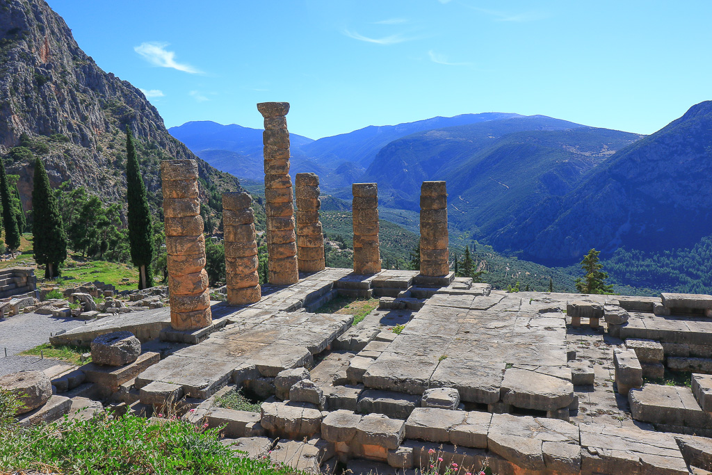 Temple of Apollo and the Valley of Phocis - Delphi