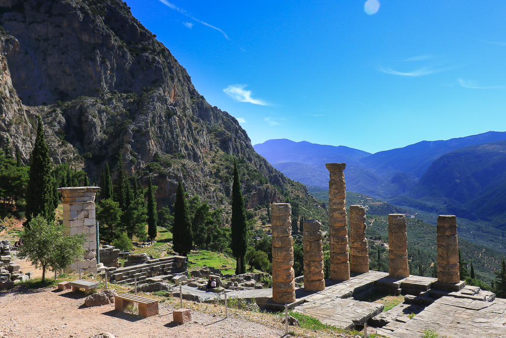 Temple of Apollo and the Valley of Phocis - Delphi