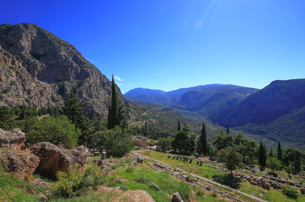 View into the Valley of Phocis - Delphi