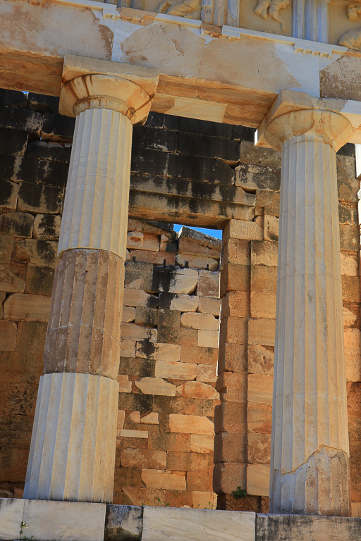 Treasury of the Athenians columns - Delphi