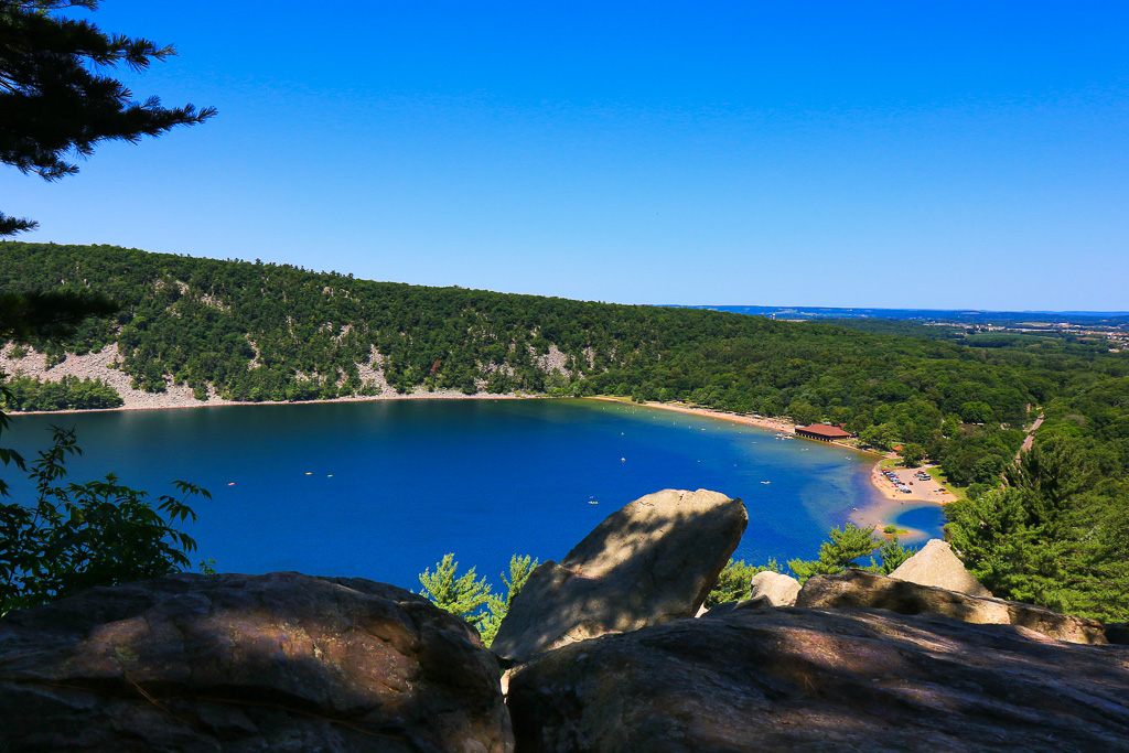 Lake view from East Bluff Trail - Devil's Lake State Park, Wisconsin