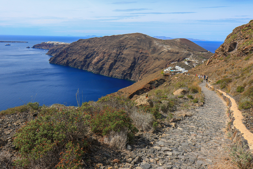 Oia in distance - Fira to Oia