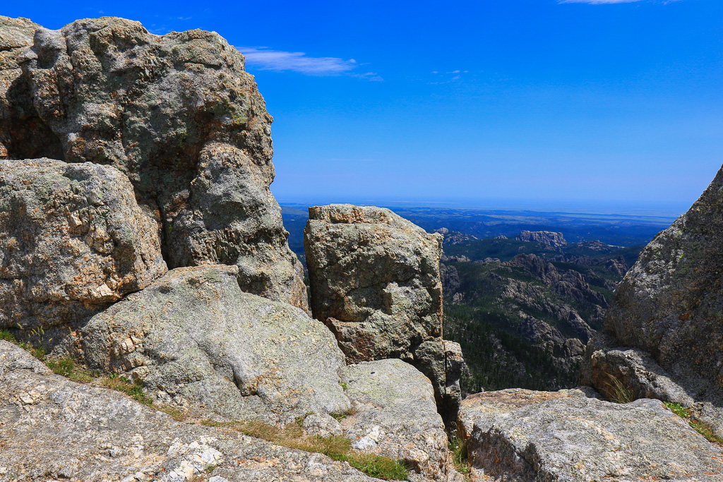 Back of Mount Rushmore in distance - Harney Peak