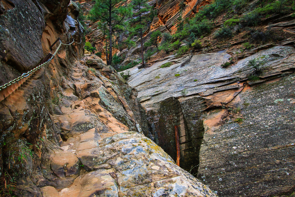 Chains and potholes - Hidden Canyon Trail