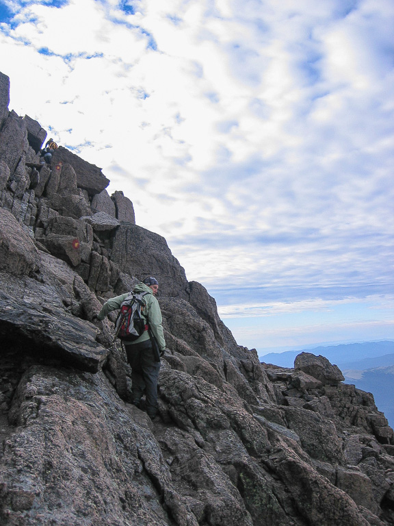 Climbing The Narrows - Longs Peak