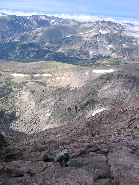 Climbing The Homestretch - Longs Peak
