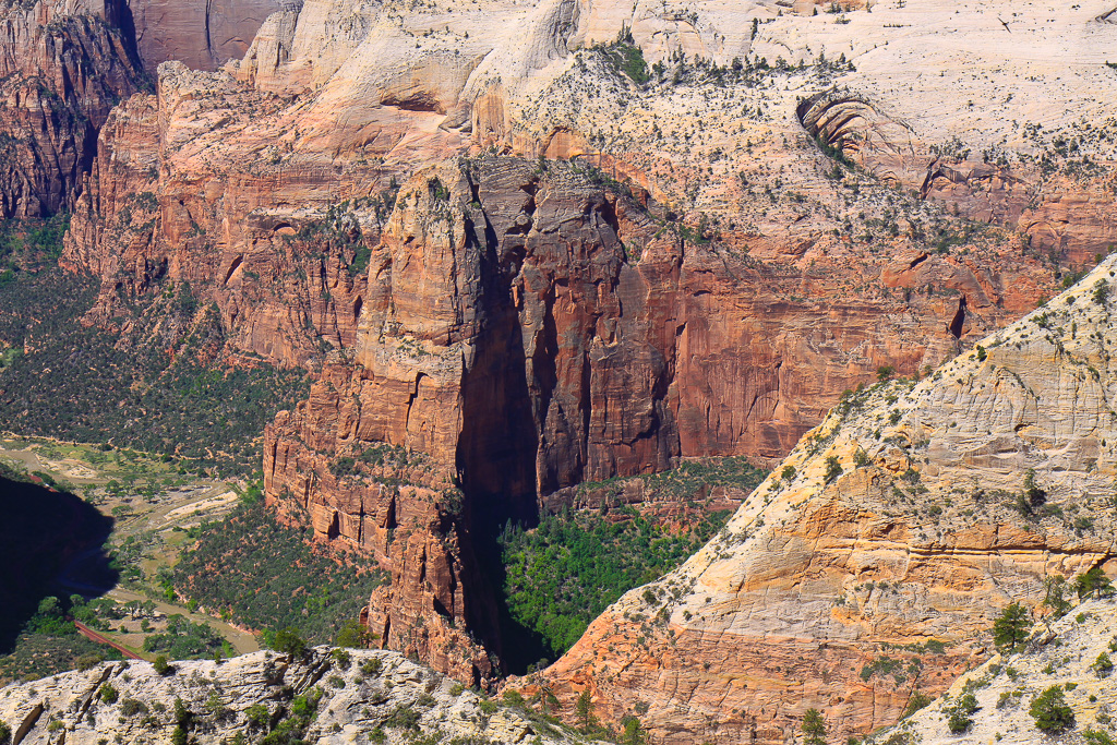 View of Angels Landing - Observation Point