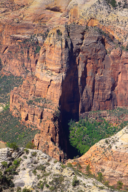 Angels Landing from the trail - Observation Point