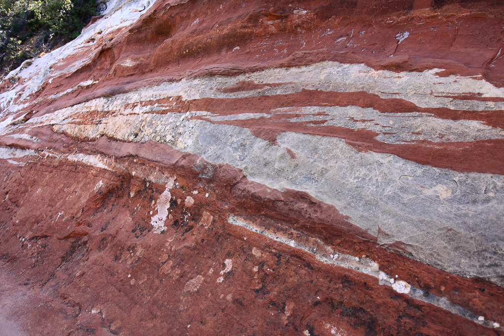 Close-up of colorful rock - Observation Point