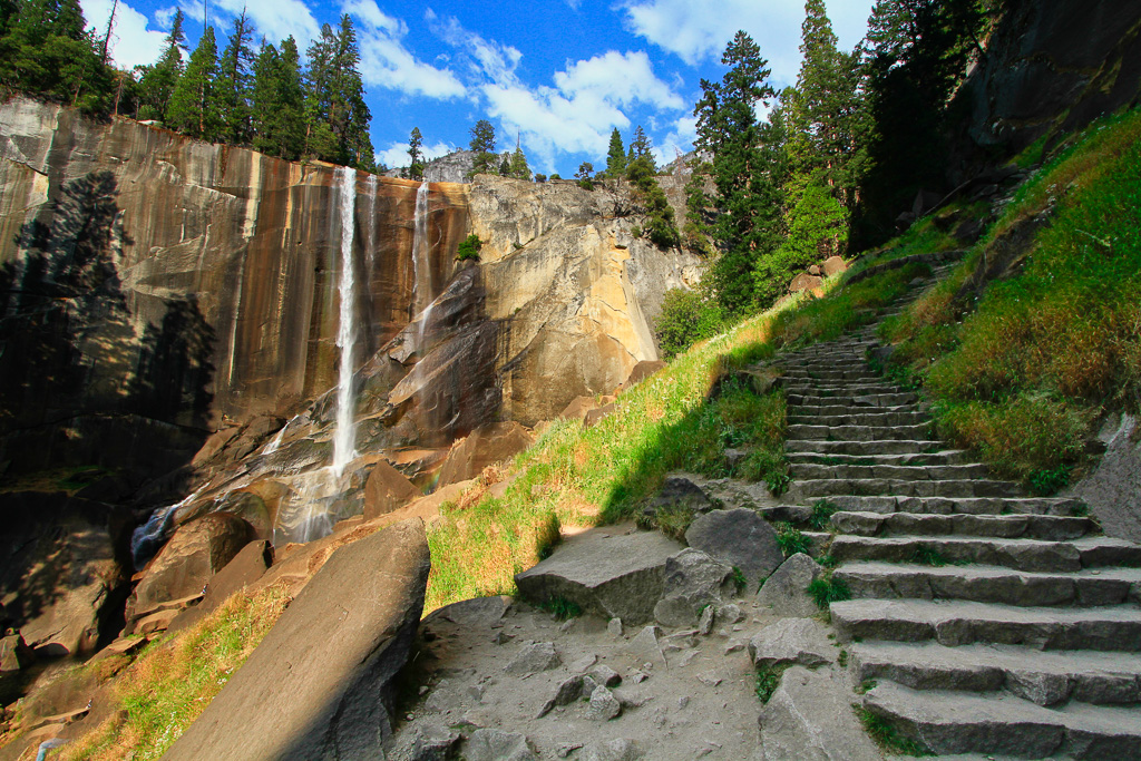 Mist Trail and Vernal Fall - Panorama Trail 2013