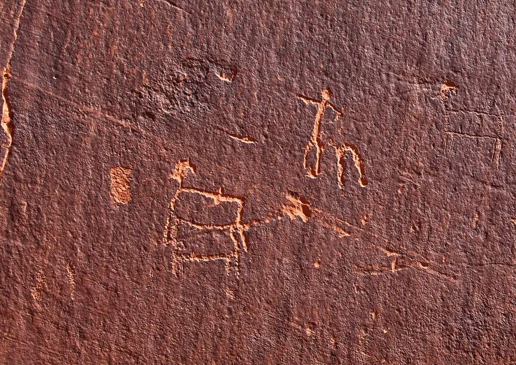 Hunter petroglyph - Glen Canyon NRA