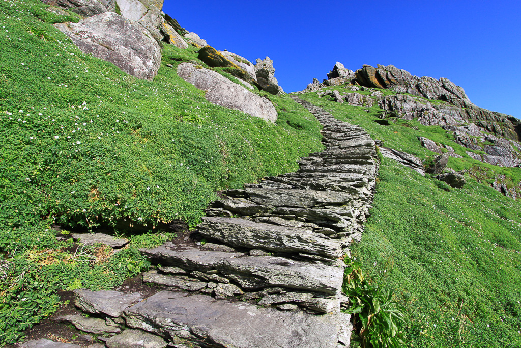 Winding stone path - Skellig Michael
