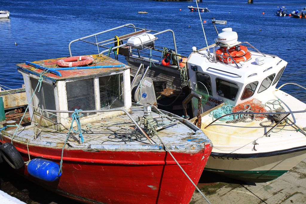 Fishing boats at Portmagee - Skellig Michael