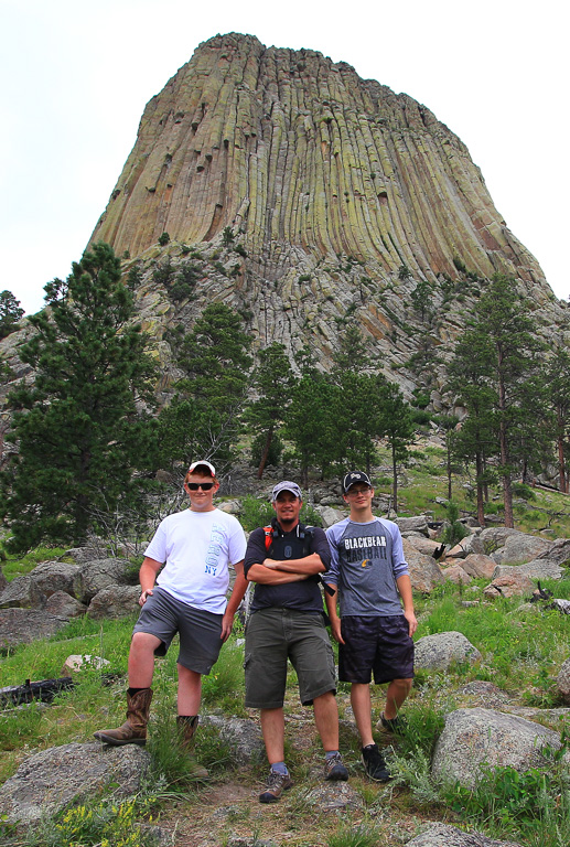 Red, Read, and Jinx. Devils Tower NM, Wyoming 2018