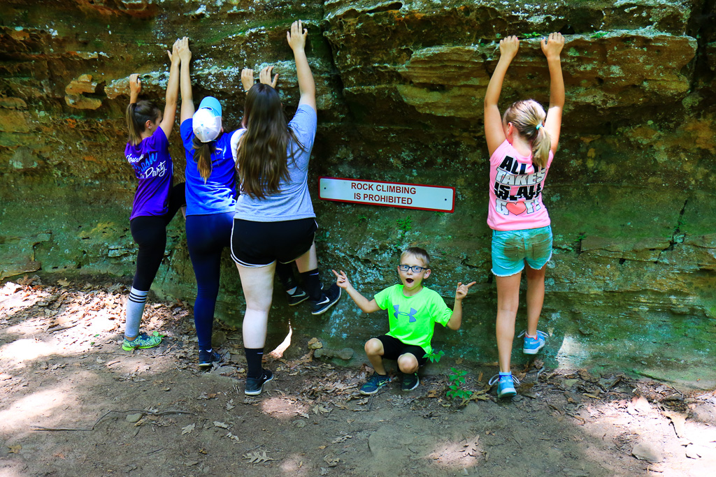 Breakin' the rules - Whispering Cave, Hocking Hills, Ohio 2017